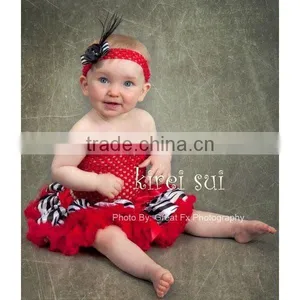 Kids Girls Red Crochet Tube Top Photo Prop 12M-3 Years thumbnail-1