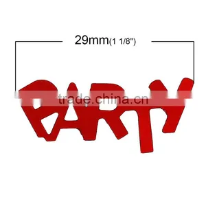 PVC Confetti Party Decoration Wedding Message "Party" At Random thumbnail-2