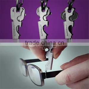 2016 New Arrival 8 In 1 Stainless Key Ring Hanging Buckle Multifunctional Tool Outdoor Survive Hot Sale thumbnail-5