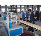 Twin Screw WPC Profile Extrusion Line / Equipment For Wood Plastic Composite Profiles , SJSZ-65 thumbnail-1