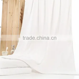 Wholesale Cotton Plain White Hotel Bath Towel 70X140Cm From China Manufacture thumbnail-1