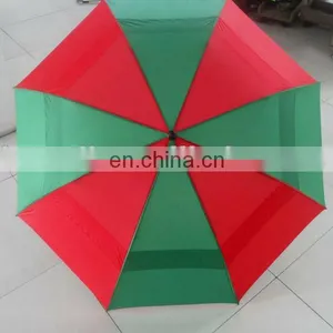 Rpet Eco-friendly Promotional Glassfiber Black Glof Umbrella thumbnail-1