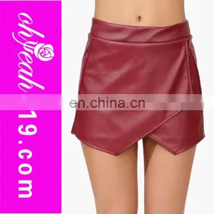 Wholesale Top Fashion Faux Leather Shorts thumbnail-1