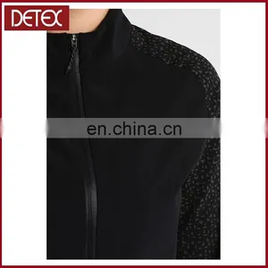 Women Supernova Storm Sofeshell Sports Custom Black Track Jacket thumbnail-4