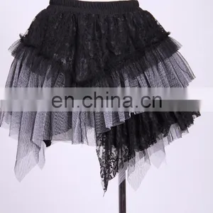 Gothic Layered Short Skirt With Removable Belt thumbnail-3