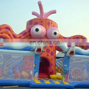 Cheap 2017 Octopus Yard Inflatable Amusement Park,Inflatable Fun City,Inflatable Playground For Kids thumbnail-2