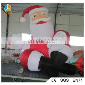 Hello New Year Decoration Inflatable Santa thumbnail-1
