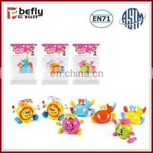 3 Style Assorted Plastic Clock Fruit Crab Wind-up Toy thumbnail-1