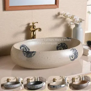 Made in China Sanitary Ware Square LV Design Single Hole Luxury Design Tabletop New Decal Wash Hand Basin Sinks thumbnail-5