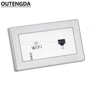 300Mbps 118 Type Wall Mount Wireless AP Access Point Socket WiFi Repeater Extender Router for Hotel Domitory Office Room thumbnail-5