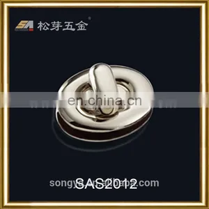 Durable Handbag Hardware Lock, Shiny Zinc Alloy Lock Hardware For Lady Lock thumbnail-2
