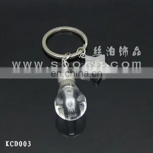 Printed Custom Logo Mini LED Flash Light Bulb Keychain thumbnail-1