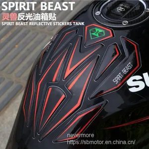 Spirit Beast Motorcycle Modified Oil Tank Pad Reflective Sticker Waterproof Multiple Choices BR101 thumbnail-1