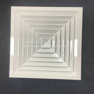 Aluminum Supply Square Lay in Air Ceiling Diffusers Parts China Supplier thumbnail-1