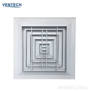 Aluminum Square Supply Ceiling Vent Hvac Ventilation thumbnail-2
