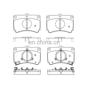 Brake Pads for MAZDA OE D319 GDB374 D3049 AN-208WK BL53-33-28Z thumbnail-1