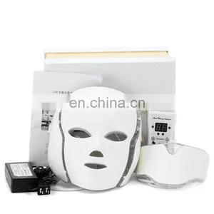 2020 FAIR Pro Korea 7 Color Led Photon Light Therapy Machine Led Face Facial Mask With Neck Device thumbnail-5
