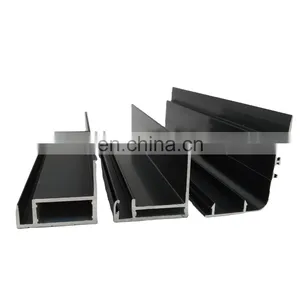 Shengxin Black Powder Coated Aluminium Extrusion Profiles for Windows and Doors Aluminium Profiles for Furniture thumbnail-2
