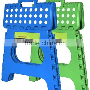 Greenco Super Strong Foldable Step Stool for Adults and Kids - 11 Inches in Height, Holds up to 300 Lb - 2 Pack - (Blue, Green) thumbnail-2