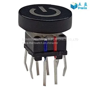 RGB Illuminated LED Tact Push Button Switch thumbnail-3
