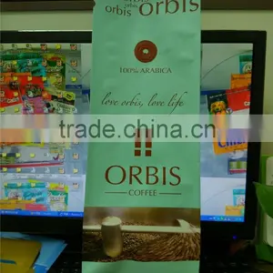 Custom Printed Sides Gusset Plastic Coffee Bean Packaging Bags thumbnail-2