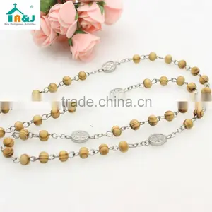 Nature Wood Beads Rosary Prayer Rosary thumbnail-5