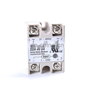 Single Phase Solid State Relay SSR-40DA SSR-25DA SSR-10DA DC to AC 3-32VDC Input 24-380VAC Output Solid State Relay Module thumbnail-2