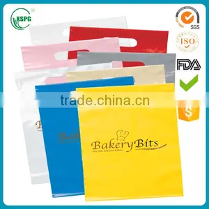 Colorful pe Plastic Flat Die Cut Bags for Shopping Use thumbnail-1
