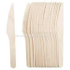 FSC Certified Knife Birchwood Wooden Tableware Bio Eco Friendly thumbnail-1