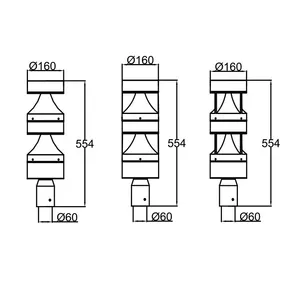 Cylindrical Outdoor Lights DLG-LED-056 thumbnail-4