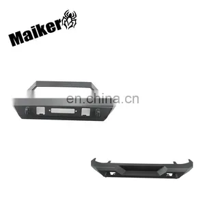 Steel Front and Rear Bumper for Jeep Wrangler JK Offroad Accessories Black Rear Bumper thumbnail-1