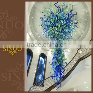 Special Style Hotel Lobby Purple Crystal Chandelier thumbnail-1