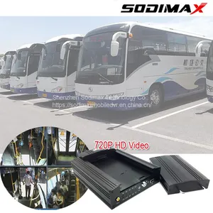 4CH Taxi Safety Camera G-Sensor HDD Mobile DVR 3G Wifi Alarm Black Box HDD MDVR thumbnail-1