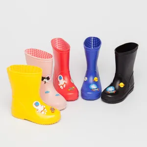 Outdoors Kid Rain Boots, Cartoon Rain Boot, Colored Children Rain Boot, Child Waterproof Shoes, Kid Waterproof Boot, Cheap Child Boots thumbnail-1