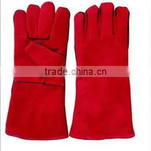 Welding Gloves in Red Color thumbnail-1
