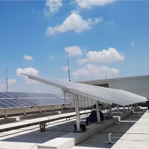 Solar on Grid Tracking System Solution 30KW PV Panel Bracket Single Axies Tracking thumbnail-5