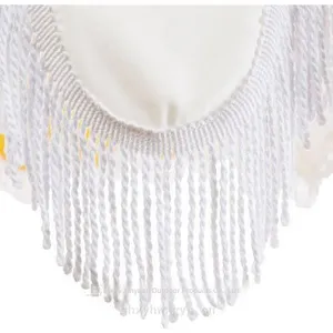 Terrace Sunbrella Double-layer Fringed Patio Umbrella, Garden Sunshade Umbrella, Hand-cranked Center Pole Umbrella thumbnail-4