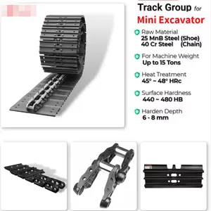 Excavator Undercarriage Parts RUBBER Track Link YANMAR VOLVO TRACK ROLLER SPROCKET TOP ROLLER thumbnail-5