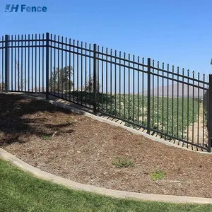 Quality Garden Security Wrought Iron Steel Fence Security Commercial Residential Metal Fence Panels thumbnail-2