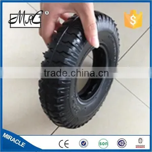 Heavy Duty 4 Wheels Wagon Tyre Rubber Wheelbarrow Tire 2.80/2.50-4 thumbnail-1
