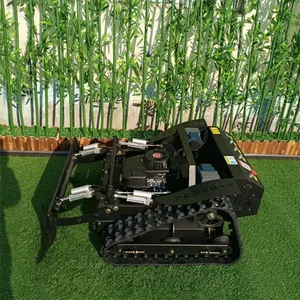 Gasoline Engine Single Cylinder Self Propelled All Terrain Lawn Cutting 600mm Remote Mower for Hills thumbnail-6