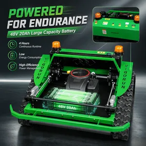 Tagliaerba Euro 5/EPA 4 Hours Working Time Robot Mowers Lawn Remote Control Machinery Farming Vigorun VTLM800 thumbnail-1