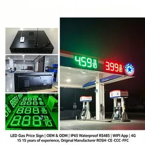 12inch Outdoor LED Gas Price Board High Quality Custom Waterproof for Outdoor High Brightness LED Gas Price Sign thumbnail-5