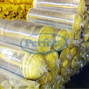 Glasswool Insulation Blanket & Board, FSK FWF MSK MWV KSK Foil Laminate, MPET Metalized PET Faced Glass Wool for HVAC, Roof, Wall, Air Duct thumbnail-5