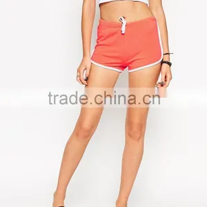 Basic Cotton Shorts With Contrast Binding, Crossfit Shorts thumbnail-4