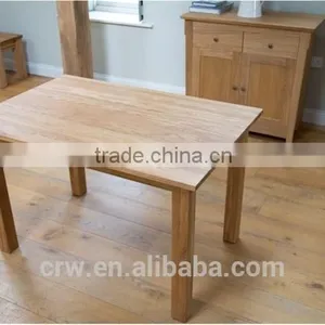 DT-4047 Solid European 6 Seater Oak Long Narrow Dining Table thumbnail-2