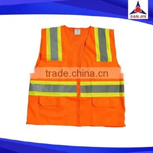 Wholesale Reflection Vest Orange Safety For Men thumbnail-1