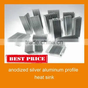 Anodized 6063 T5 Aluminium Extrusion Heat Sink Profile Manufacturer thumbnail-1