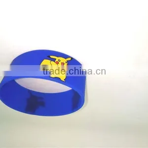 Brand New Blue Waterproof Wirstband Cartoon Silicone Bracelet Circle thumbnail-1