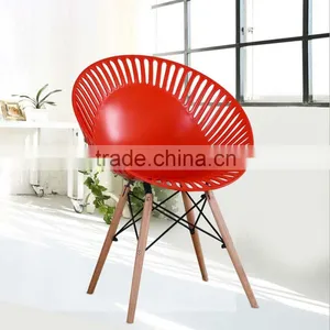 Creative Leisure Comfortable Hollow Backrest Bistro Chair Office Round Chair thumbnail-2